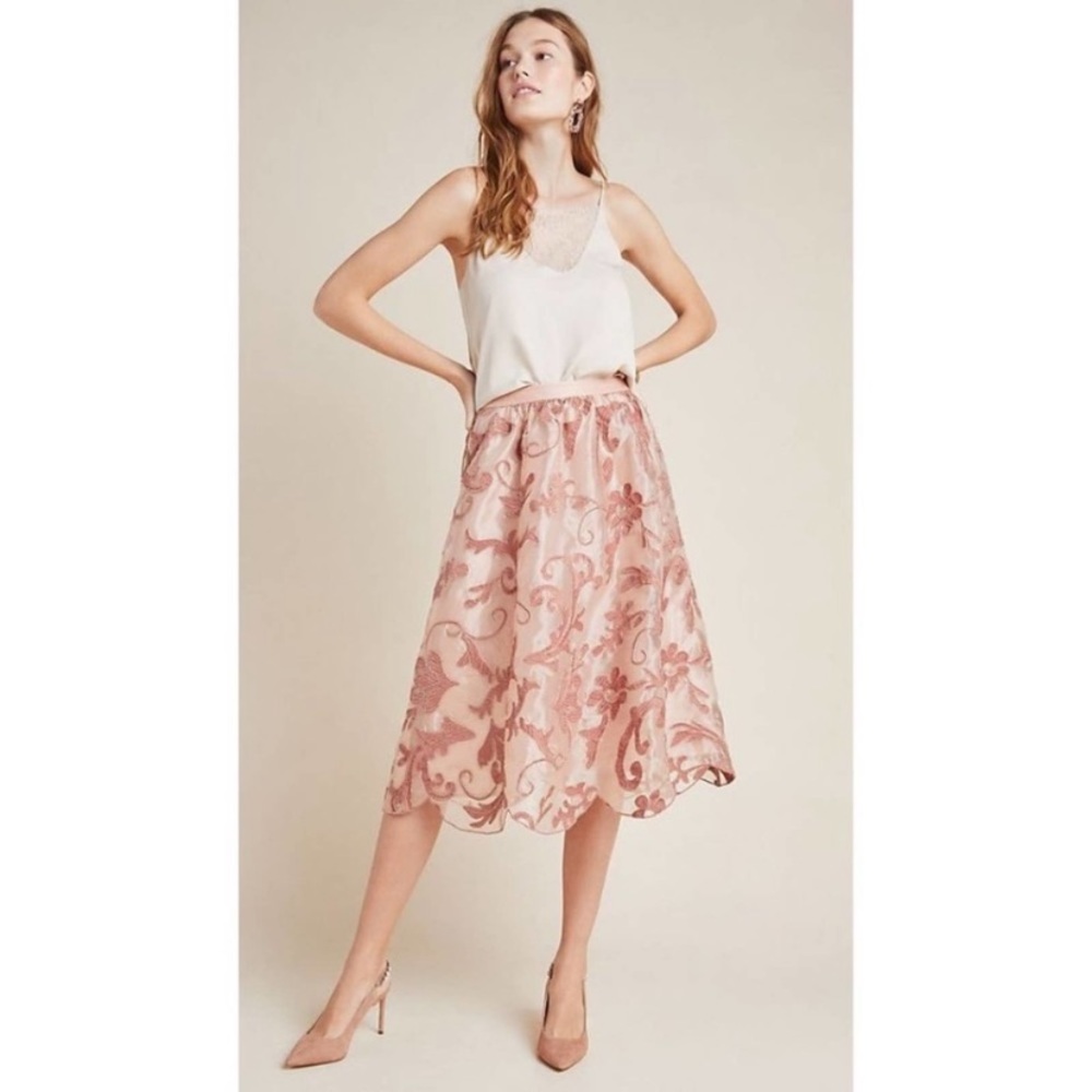 Anthropologie Shannon midi skirt
